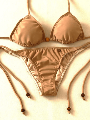 Traje de Baño Bikini  mod. Chocolate Roma Color Beiges