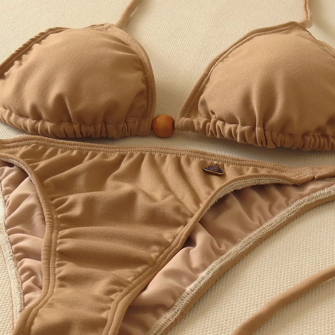 Traje de Baño Bikini  mod. Chocolate Roma Color Beiges 4