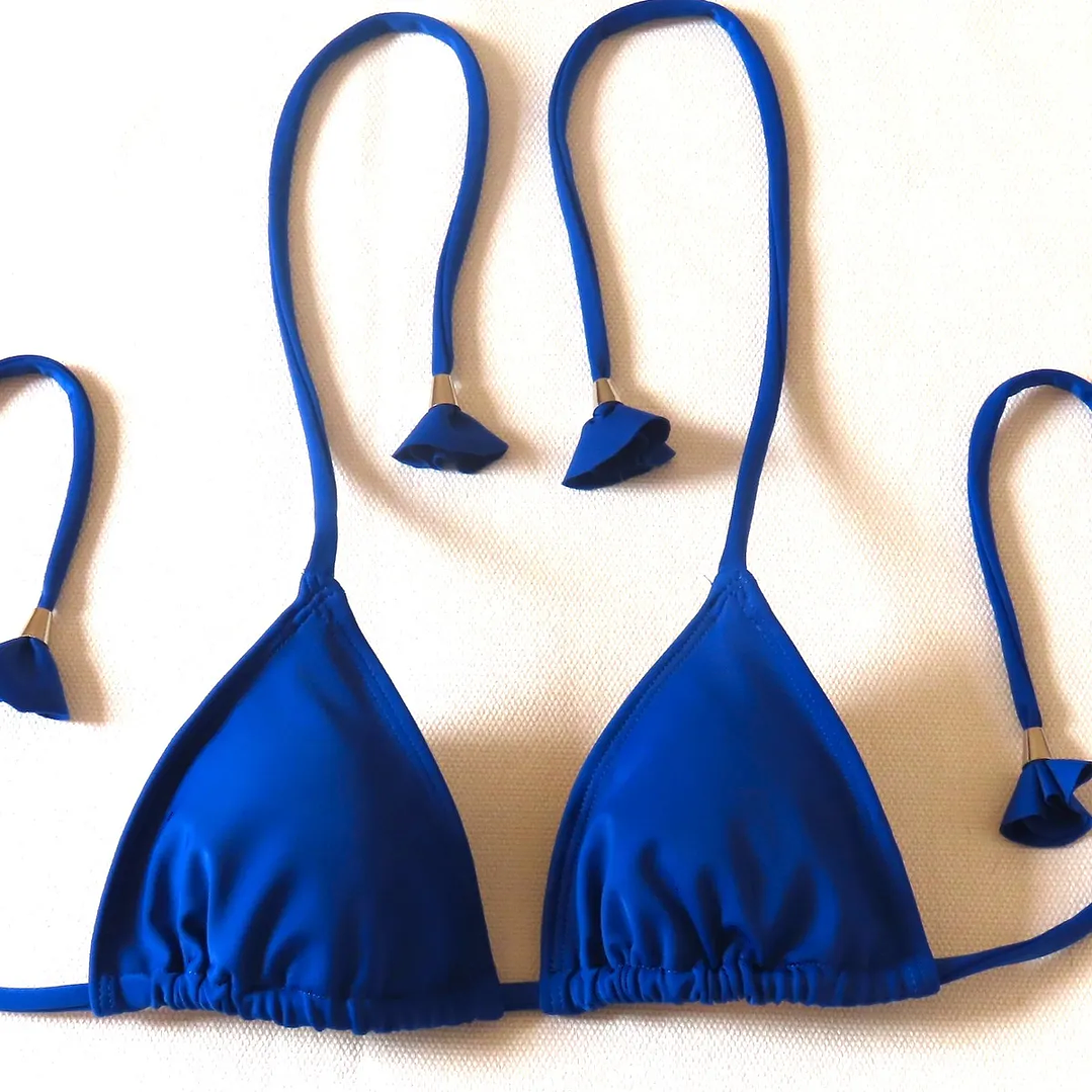 Traje de Baño Bikini  mod. Chocolate Prisma Color Azul Rey 5