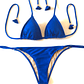 Traje de Baño Bikini  mod. Chocolate Prisma Color Azul Rey - Miniatura 2