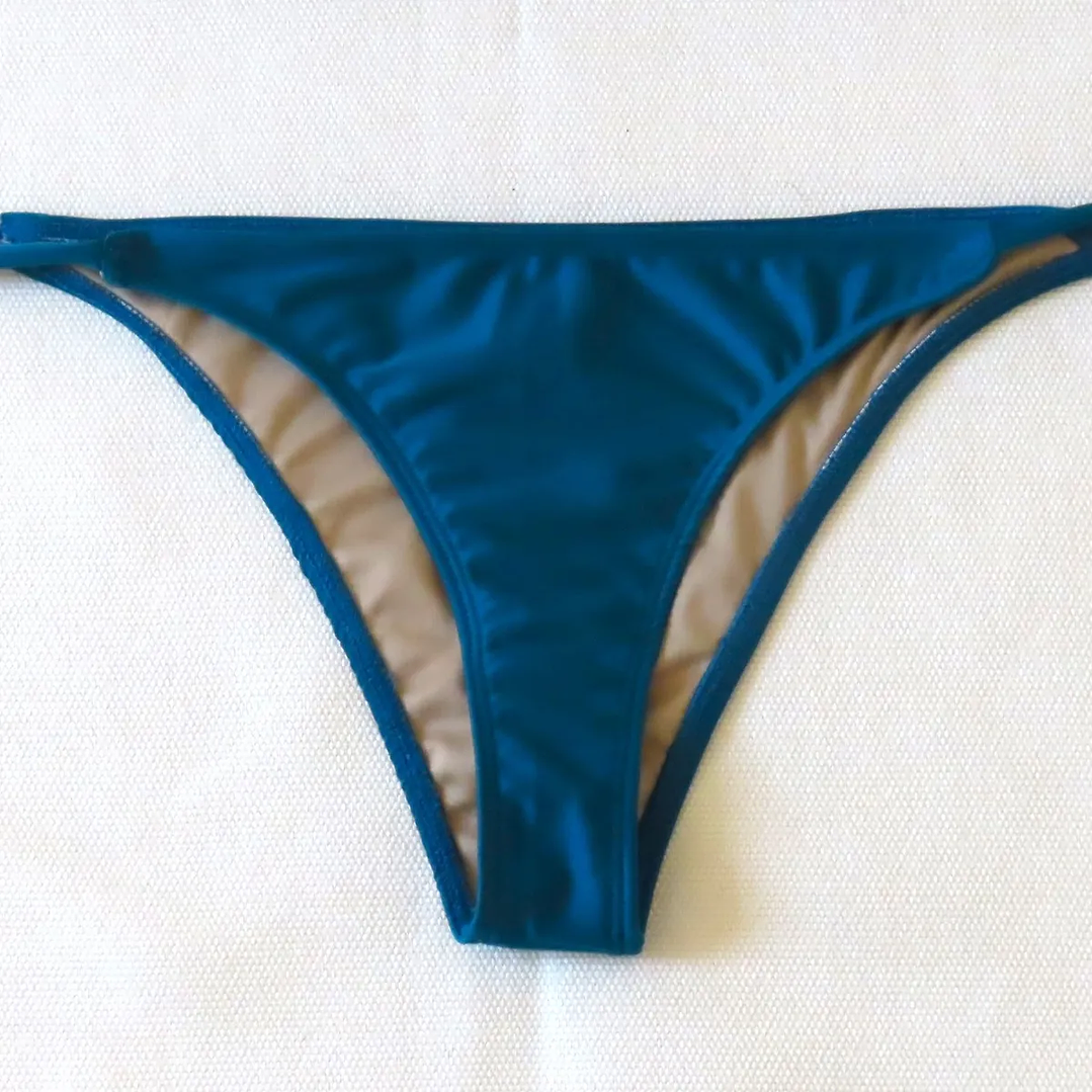Traje de Baño Bikini  mod. Chocolate Prisma Color Azul Petroleo 5