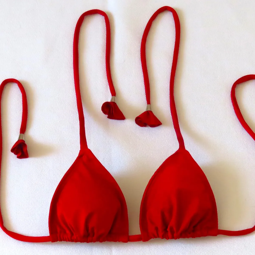 Traje de Baño Bikini  mod. Chocolate Prisma Color Rojo 4