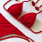 Traje de Baño Bikini  mod. Chocolate Prisma Color Rojo - Miniatura 5