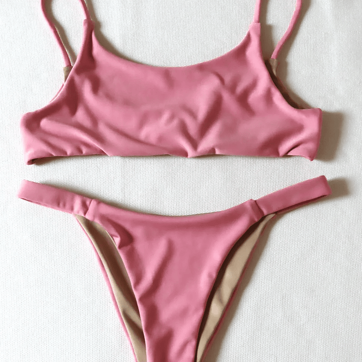 Traje de Baño Bikini  mod. Amazona Color Rosa 2