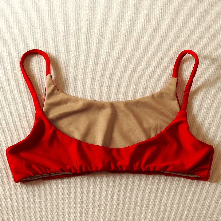 Traje de Baño Bikini  mod. Amazona Color Rojo 5