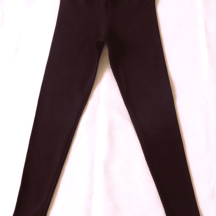 Calzas Larga Lycra Algodon Deportiva Costura Reforzada Cafe Oscuro 4