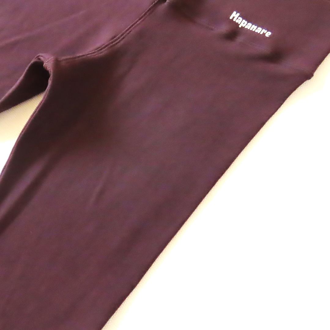 Calzas Larga Lycra Algodon Deportiva Costura Reforzada Cafe Oscuro 5