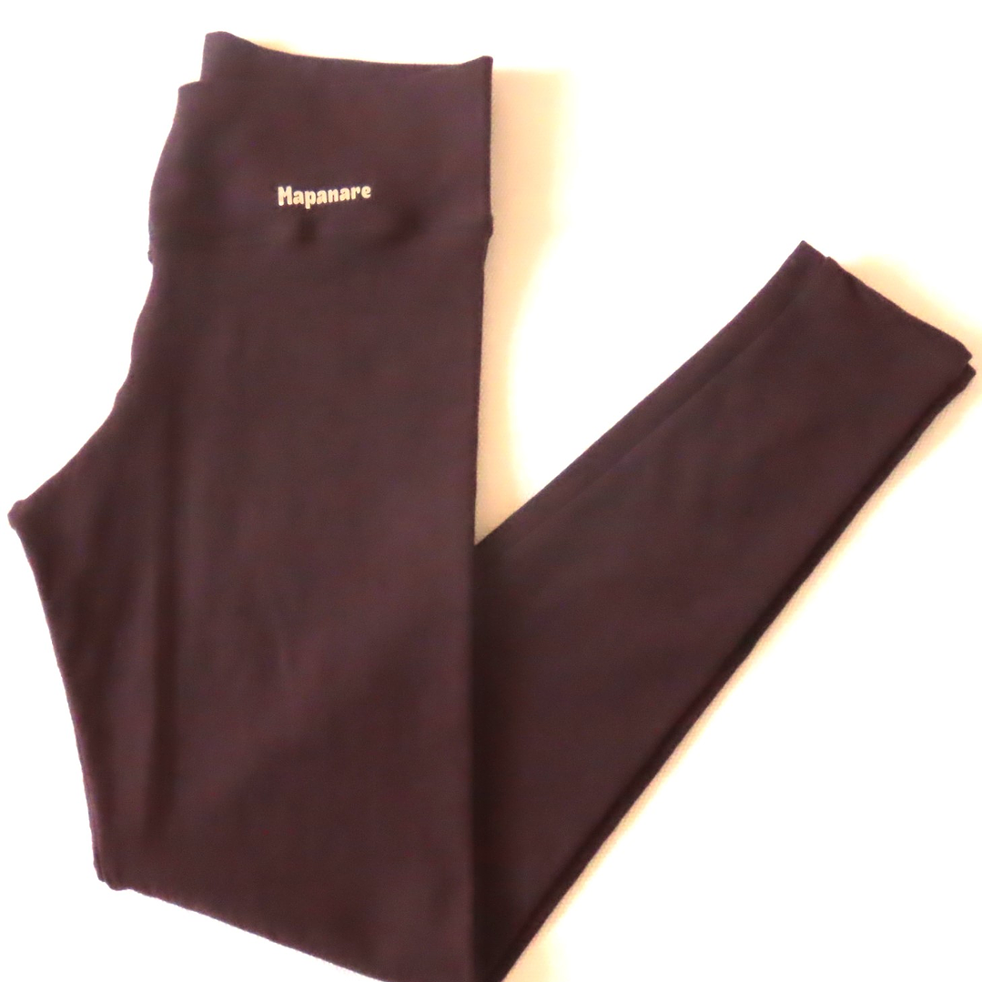 Calzas Larga Lycra Algodon Deportiva Costura Reforzada Cafe Oscuro 6