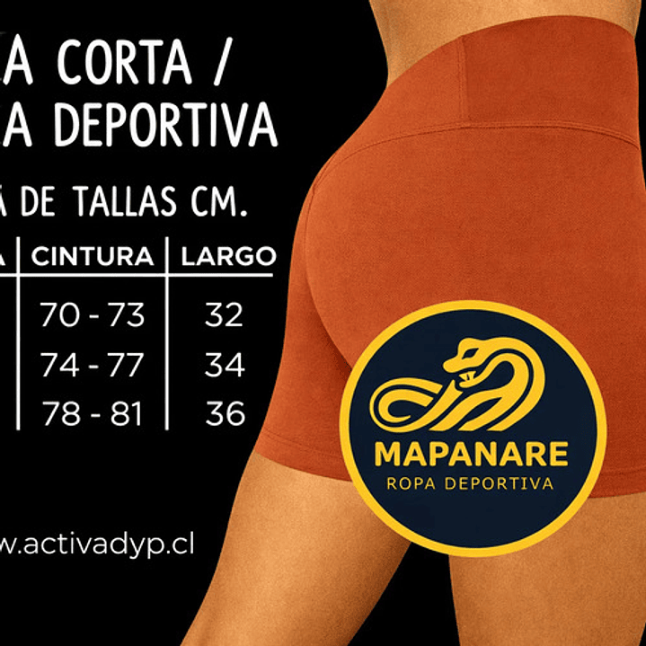 Calzas Corta Lycra Dupont Deportiva Costura Reforzada 3