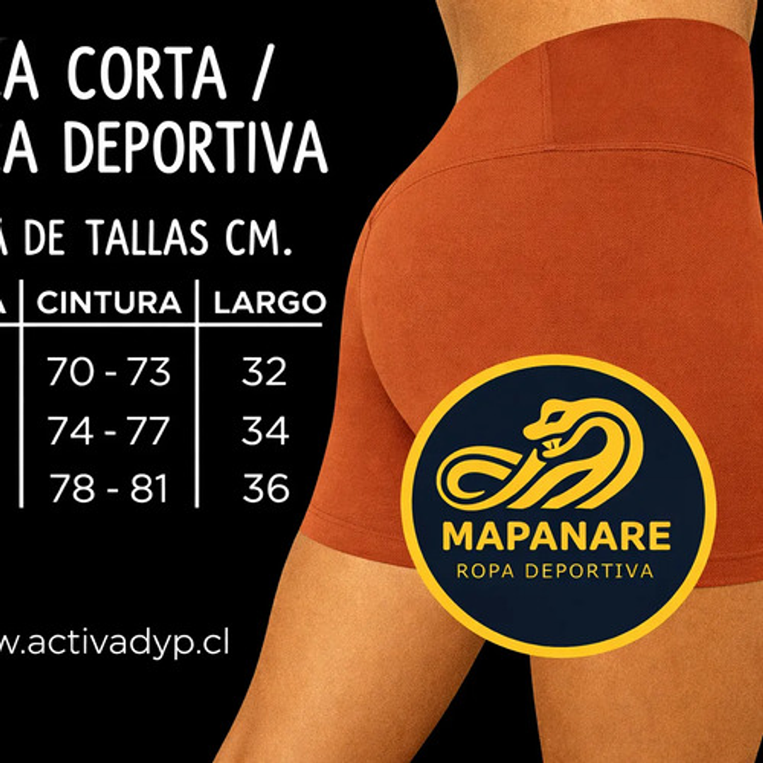 Calzas Corta Lycra Dupont Deportiva Costura Reforzada 3