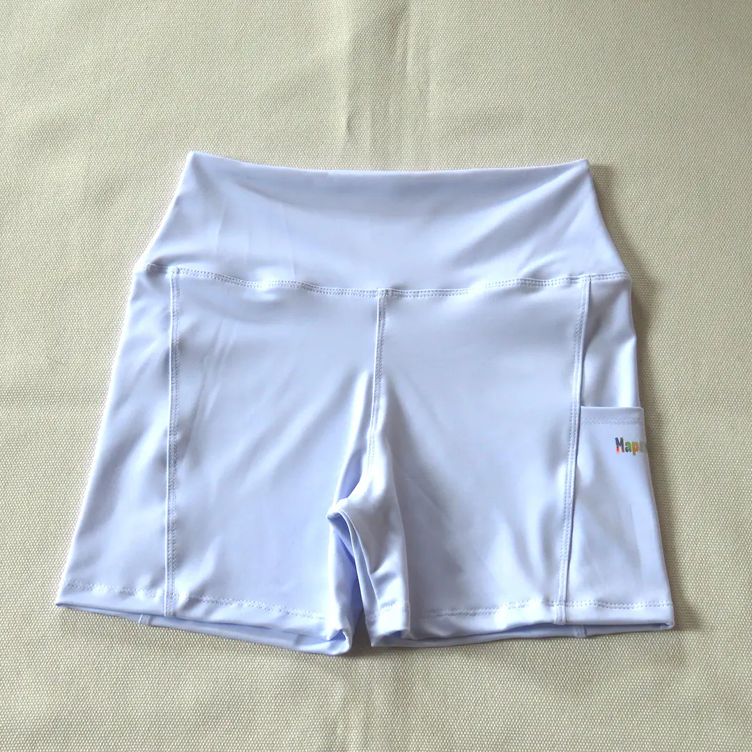 Calza Corta modelo ACTIVA -Blanco- en Lycra Suplex con costuras reforzadas, pretina alta y bolsillo lateral  3