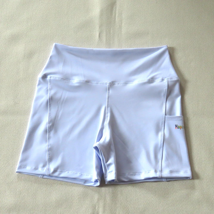 Calza Corta modelo ACTIVA -Blanco- en Lycra Suplex con costuras reforzadas, pretina alta y bolsillo lateral  3