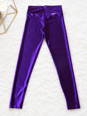 Calza Larga mod. ZEN color Morado  en Lycra Dupont con costura reforzada