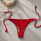 Bottoms/Calzón Semi Colaless Rojo individual del Bikini  mod. Chocolate  - Miniatura 2