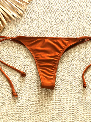 Bottoms/Calzón Semi Colaless Café/Ocre individual del Bikini  mod. Chocolate 