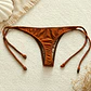 Bottoms/Calzón Semi Colaless Café/Ocre individual del Bikini  mod. Chocolate  - Miniatura 2