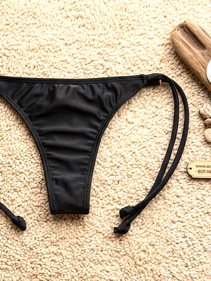 Bottoms/Calzón Semi Colaless Negro individual mod. Chocolate 