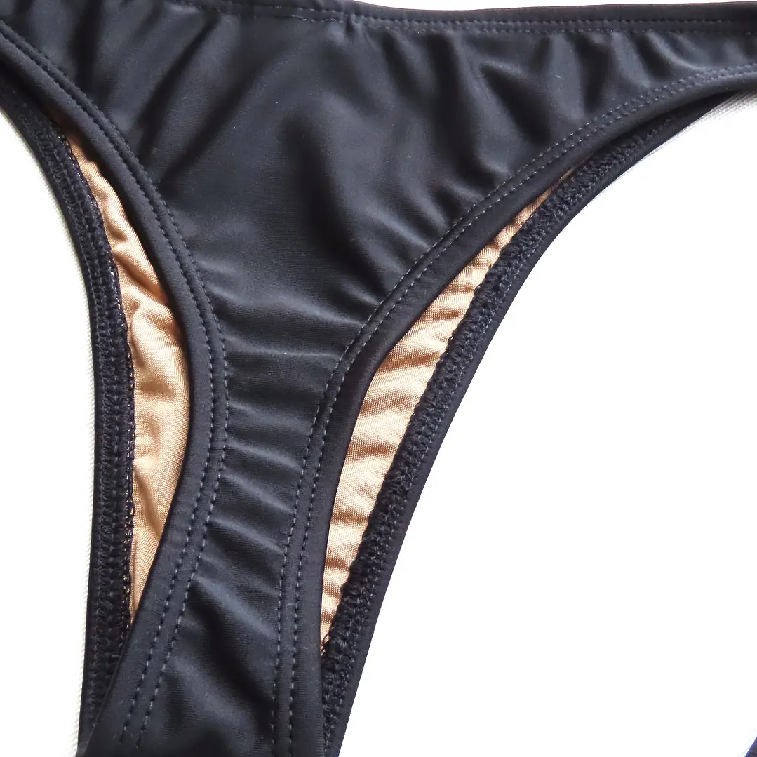 Bottoms/Calzón Semi Colaless Negro individual mod. Chocolate  3