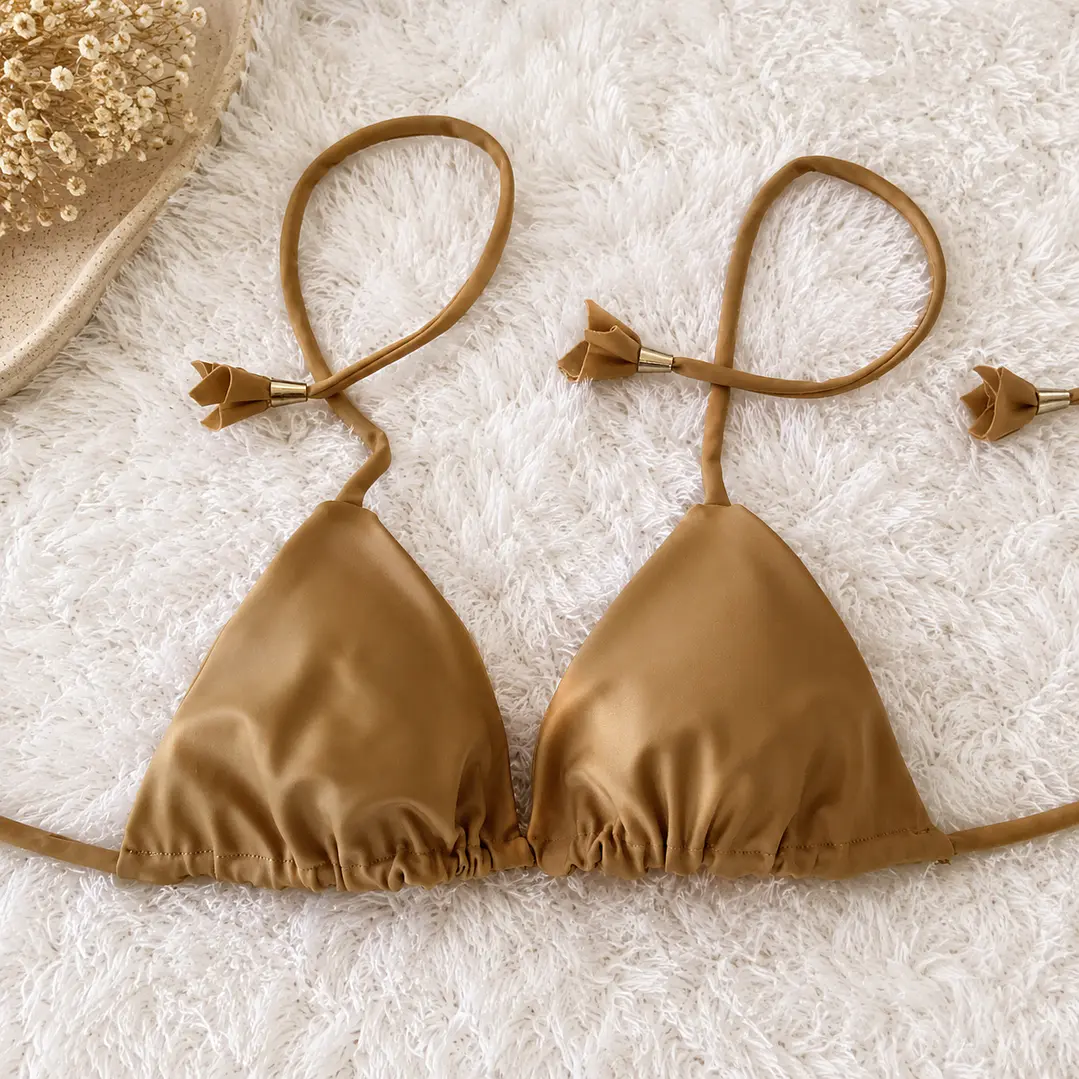 Bikini modelo CHOCOLATE FIT color Beige Oscuro sin costuras visibles   5