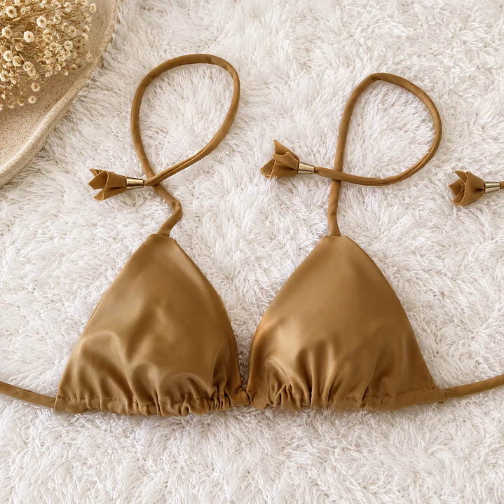 Bikini modelo CHOCOLATE FIT color Beige Oscuro sin costuras visibles   5