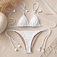 Bikini modelo CHOCOLATE FIT color Blanco mate sin costuras visibles   - Miniatura 2