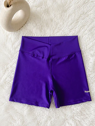 Calza Corta modelo ZEN -Morado- en Lycra con costuras reforzadas 
