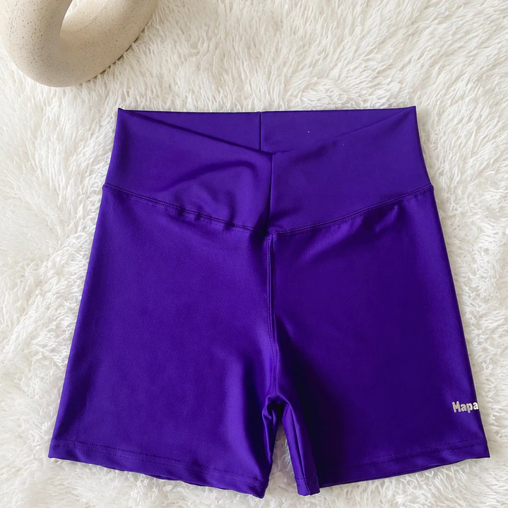 Calza Corta modelo ZEN -Morado- en Lycra con costuras reforzadas  2