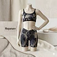 Top / Peto modelo ZEN en estampado de Serpiente tonos Negro-Gris - Miniatura 1