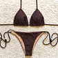 Bikini modelo CHOCOLATE FIT color CAFE MORO sin costuras visibles   - Miniatura 2