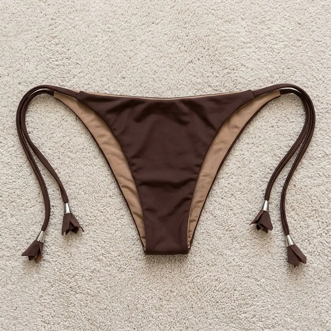 Bikini modelo CHOCOLATE FIT color CAFE MORO sin costuras visibles   5