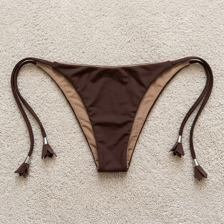Bikini modelo CHOCOLATE FIT color CAFE MORO sin costuras visibles   5