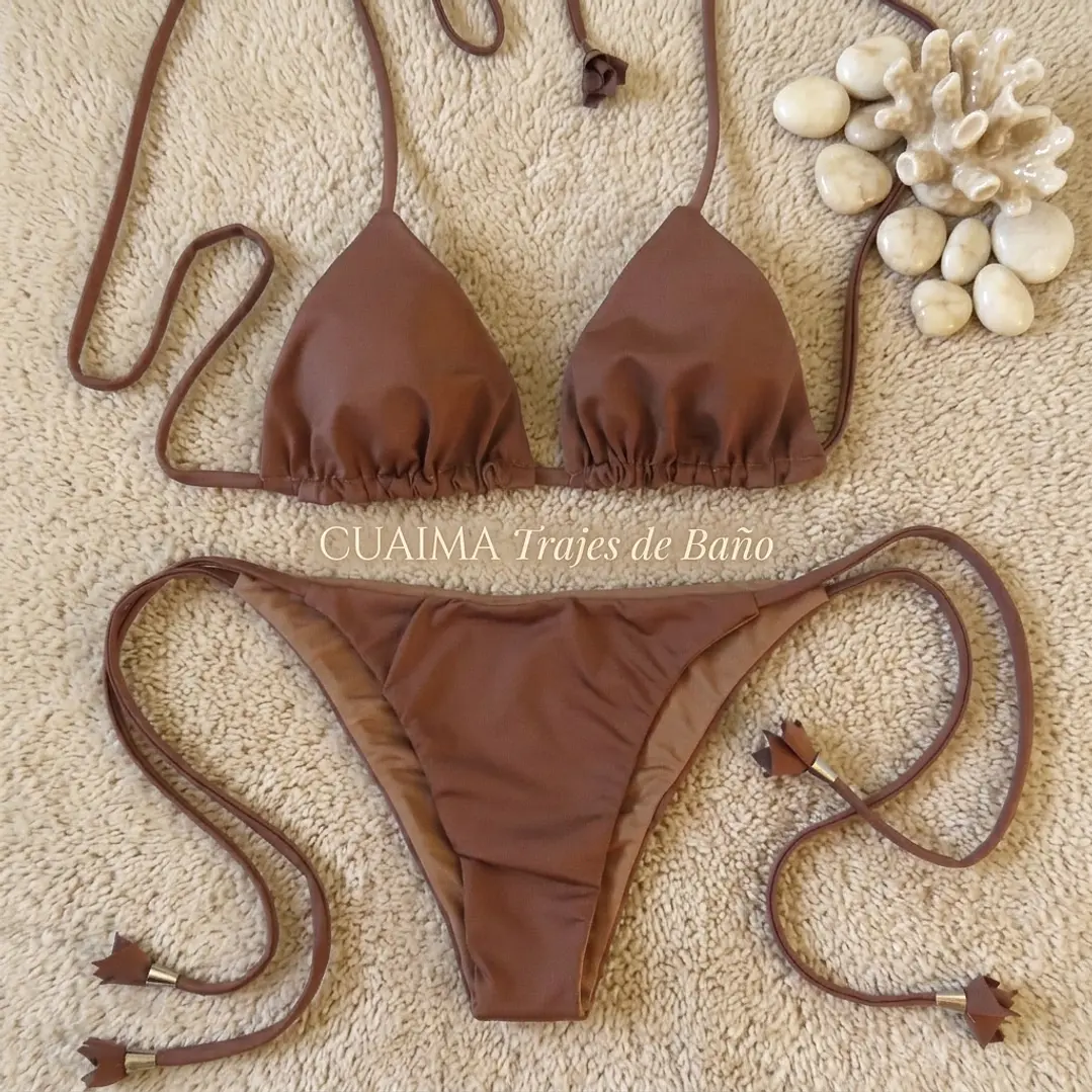 Bikini modelo CHOCOLATE FIT color MOKA  sin costuras visibles   2