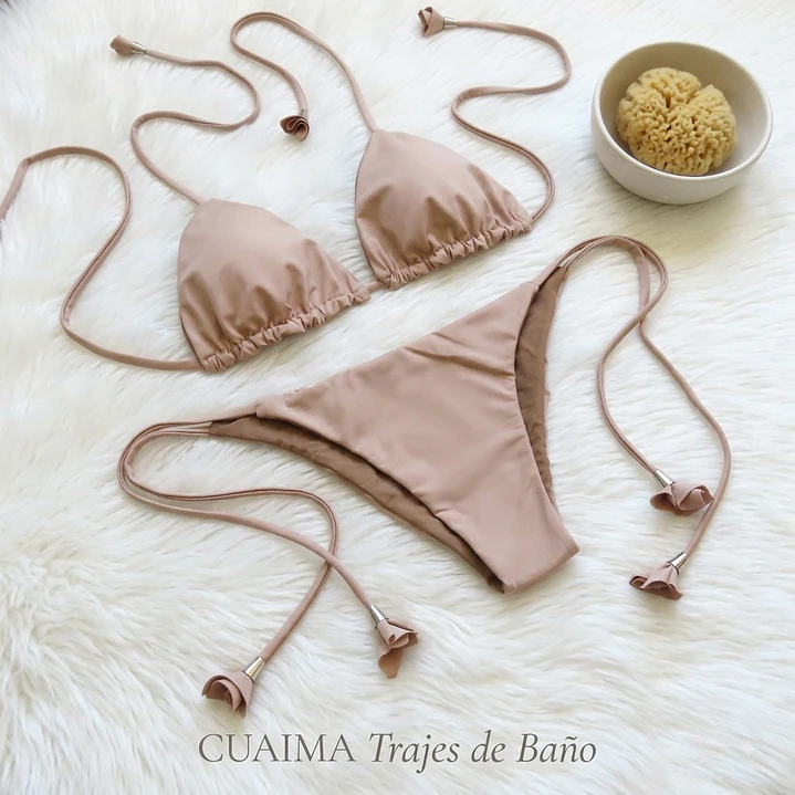 Bikini modelo CHOCOLATE FIT color BEIGE sin costuras visibles   2