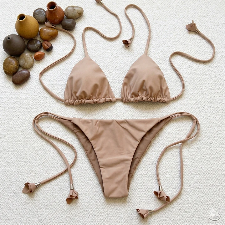 Bikini modelo CHOCOLATE FIT color BEIGE sin costuras visibles   5