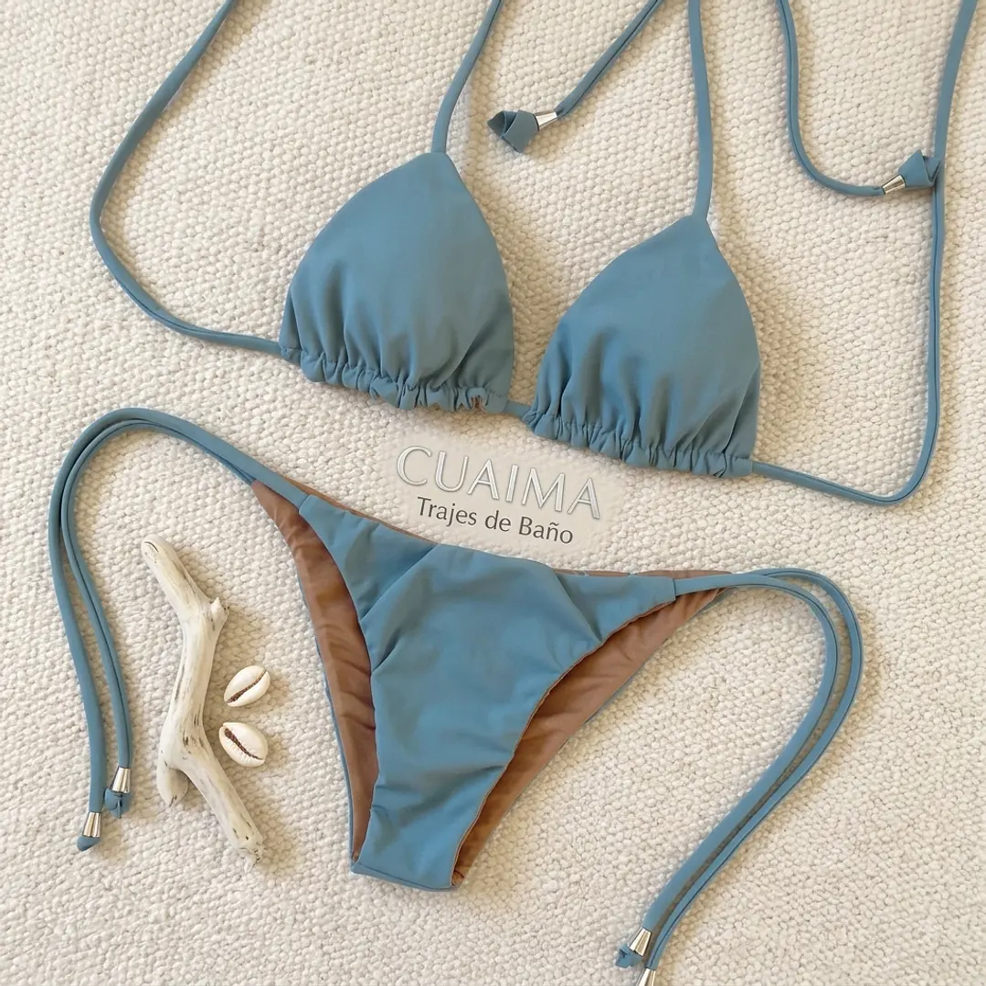 Bikini modelo CHOCOLATE FIT color CELESTE MAR sin costuras visibles   2