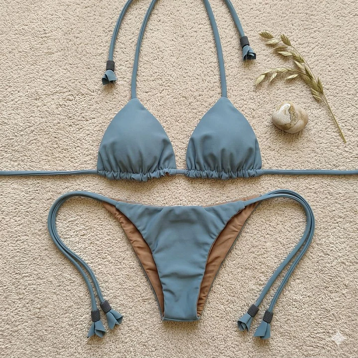 Bikini modelo CHOCOLATE FIT color CELESTE MAR sin costuras visibles   6