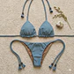 Bikini modelo CHOCOLATE FIT color CELESTE MAR sin costuras visibles   - Miniatura 6