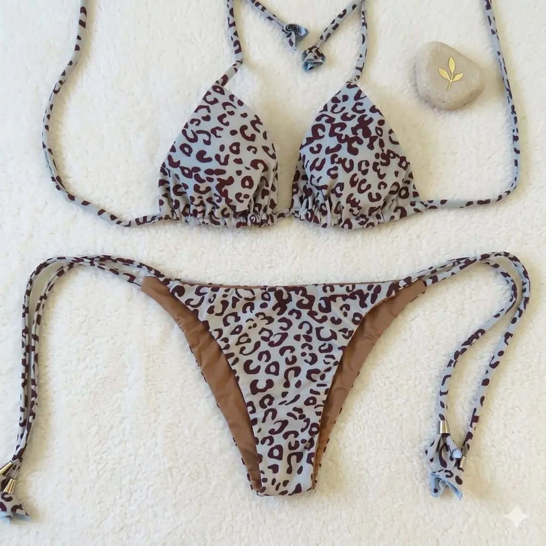 Bikini modelo CHOCOLATE FIT en Animal Print  sin costuras visibles   2