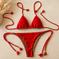 Bikini modelo CHOCOLATE FIT color ROJO sin costuras visibles   - Miniatura 2