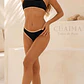 Bikini  ODESSA en color NEGRO  con ribetes Beige     - Miniatura 7