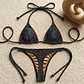 Bottoms/Panty Colaless Negro abrillantado individual mod. Chocolate  - Miniatura 2
