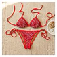 Bikini  MANDARINA  Rojo estampado aesthetic - Miniatura 2