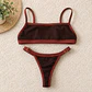 Bikini  ZOE Café y Terracota, bottoms  tipo colaless regulable - Miniatura 2