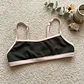 Bikini  ZOE Verde Musgo y Beige, bottoms  tipo colaless regulable - Miniatura 4