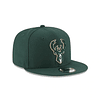 NEW ERA 950 MILWAUKEE BUCKS DARK GREEN 