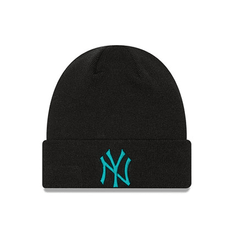 NEW ERA KNIT BEANIE MEDIUM NEW YORK YANKEES BLACK GREEN UNISEX