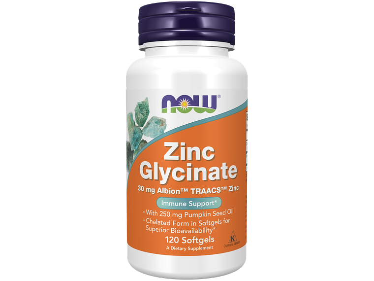 Zinc Glycinate 120 Softgels Now 1