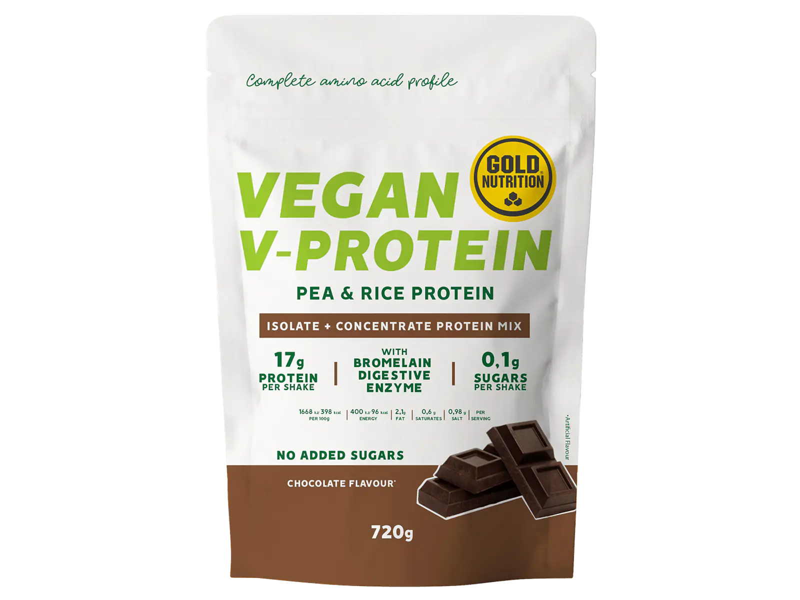Vegan V-Protein 720g Gold Nutrition 1