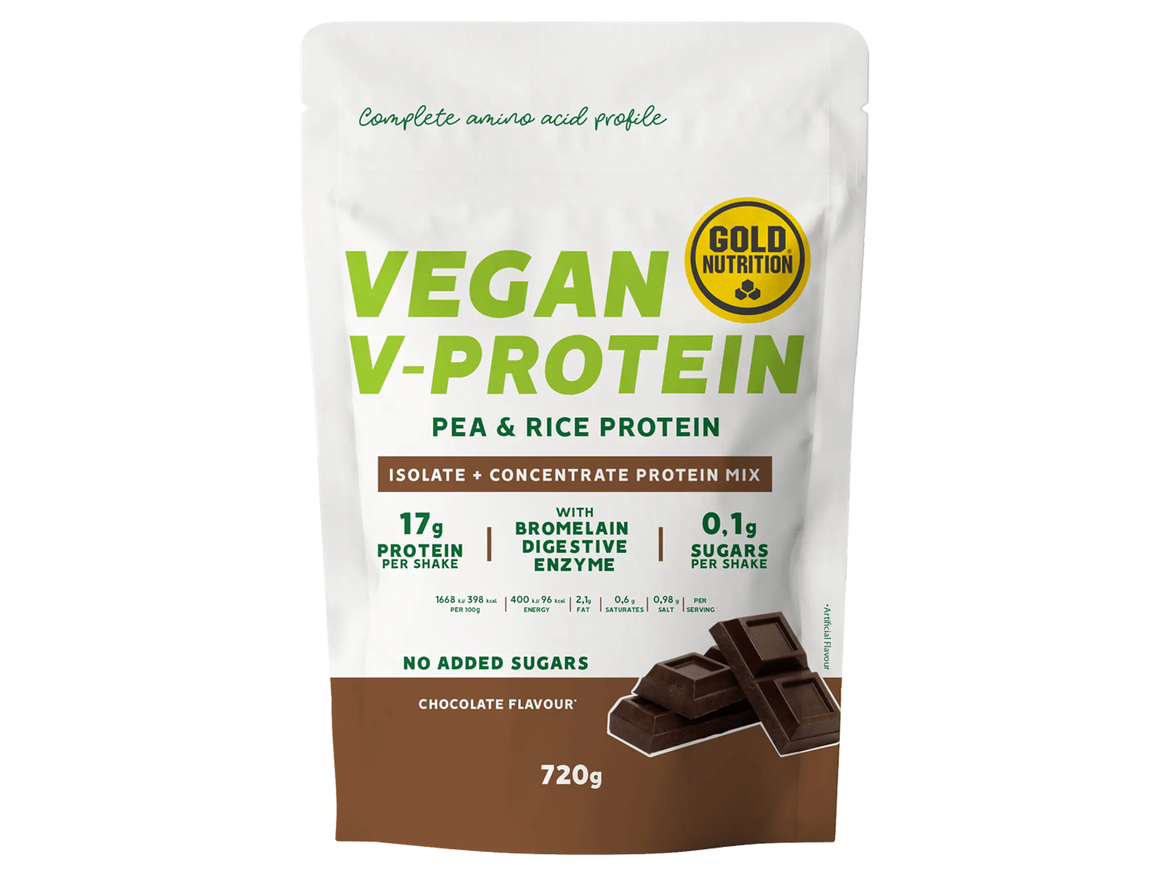 Vegan V-Protein 720g Gold Nutrition 1