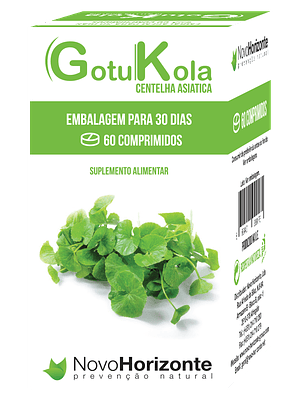 Gotu Kola (Centelha Asiática) 750 Mg 60 Comprimidos Novo Horizonte